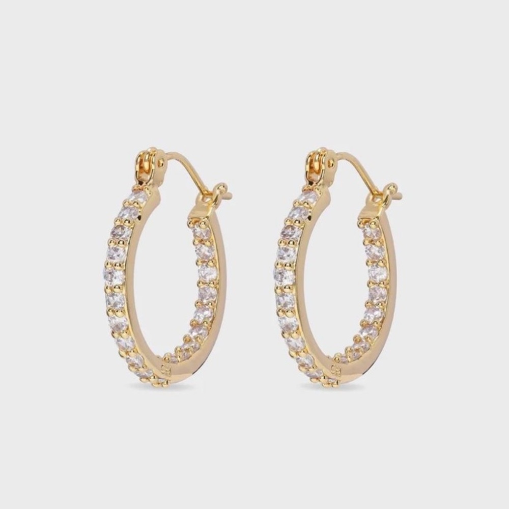 New Crystal Haze Mini Serena Hoop Earrings